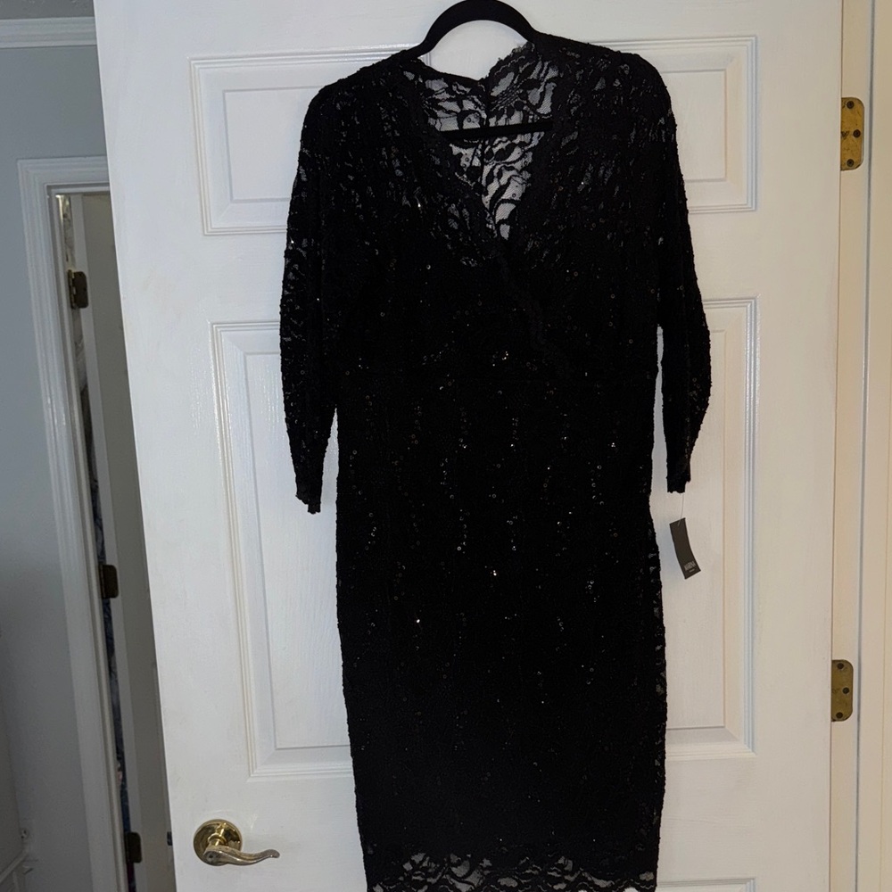 Elegant Black Lace Dress